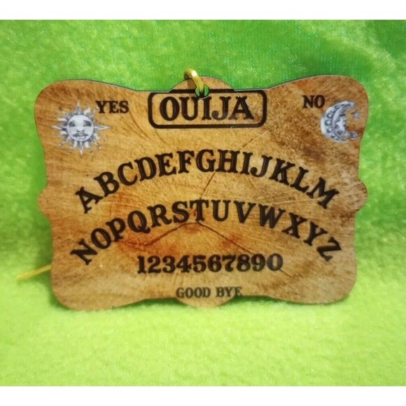 Vintage Parker Bros Ouija Board Keychain NO Planchette Wooden Ouija Ornament - Picture 2 of 14